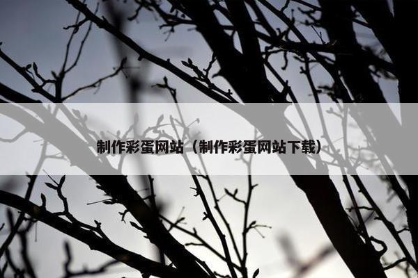 制作彩蛋网站（制作彩蛋网站下载）