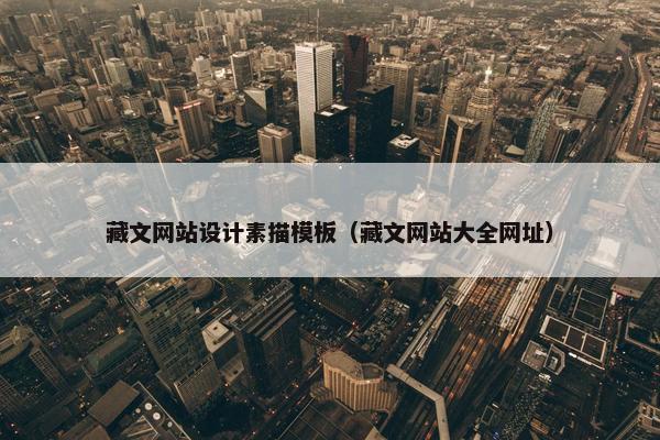 藏文网站设计素描模板（藏文网站大全网址）