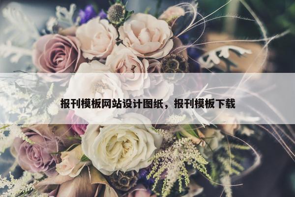 报刊模板网站设计图纸，报刊模板下载