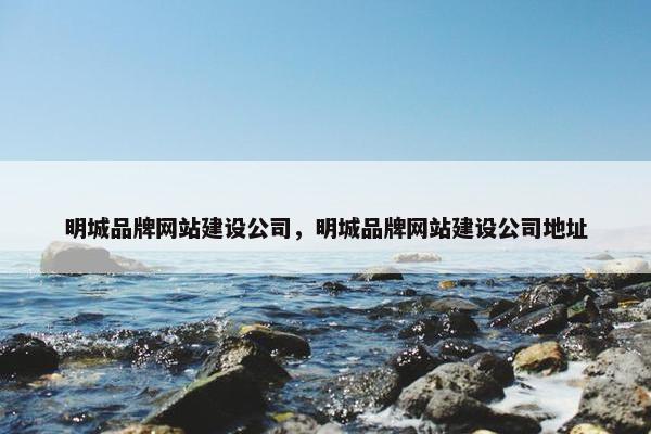 明城品牌网站建设公司，明城品牌网站建设公司地址