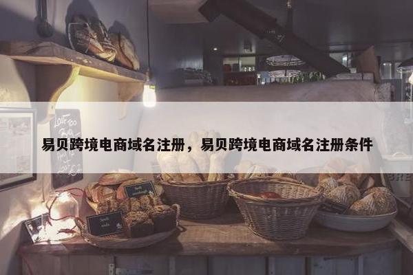 易贝跨境电商域名注册，易贝跨境电商域名注册条件