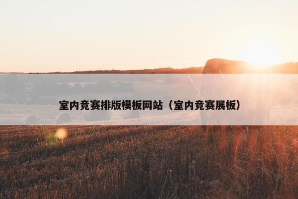 室内竞赛排版模板网站（室内竞赛展板）