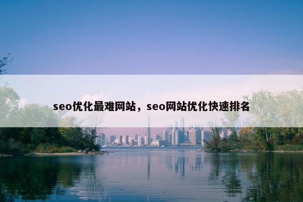 seo优化最难网站，seo网站优化快速排名