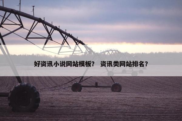 好资讯小说网站模板？ 资讯类网站排名？