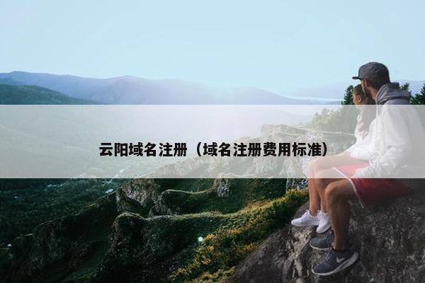 云阳域名注册（域名注册费用标准）