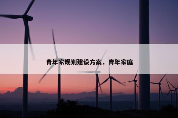 青年家规划建设方案，青年家庭