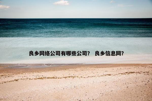 良乡网络公司有哪些公司？ 良乡信息网？