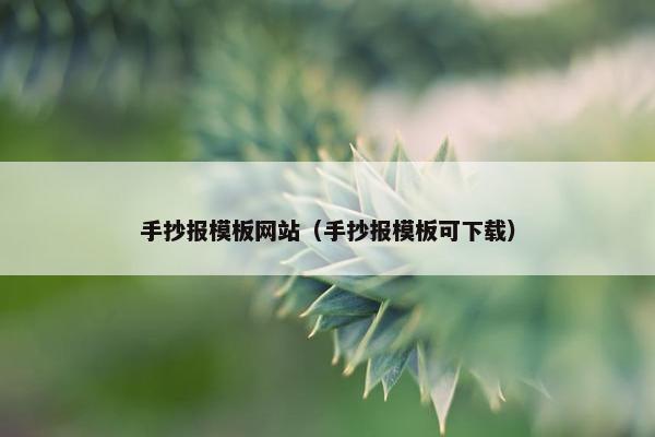 手抄报模板网站（手抄报模板可下载）