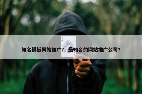 知名模板网站推广？ 最知名的网站推广公司？