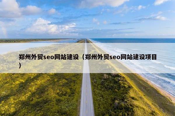 郑州外贸seo网站建设（郑州外贸seo网站建设项目）