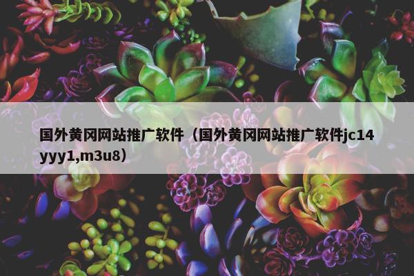 国外黄冈网站推广软件（国外黄冈网站推广软件jc14yyy1,m3u8）