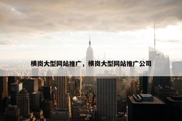 横岗大型网站推广，横岗大型网站推广公司