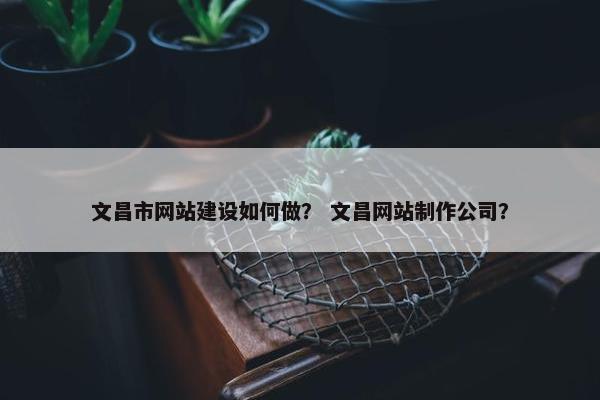 文昌市网站建设如何做？ 文昌网站制作公司？