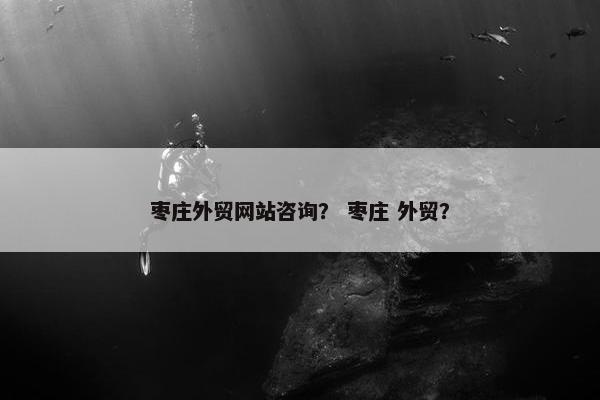 枣庄外贸网站咨询？ 枣庄 外贸？