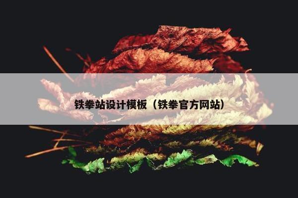 铁拳站设计模板（铁拳官方网站）