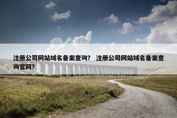 注册公司网站域名备案查询？ 注册公司网站域名备案查询官网？