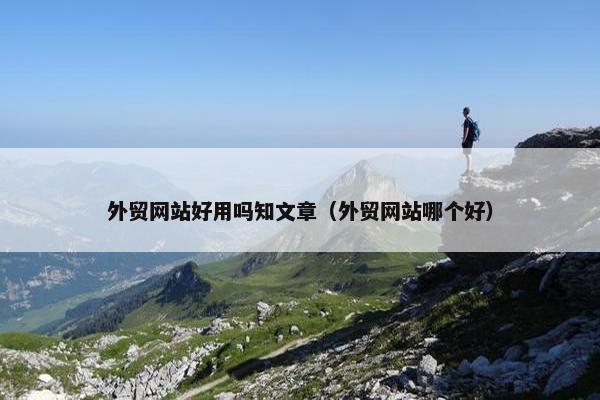 外贸网站好用吗知文章（外贸网站哪个好）