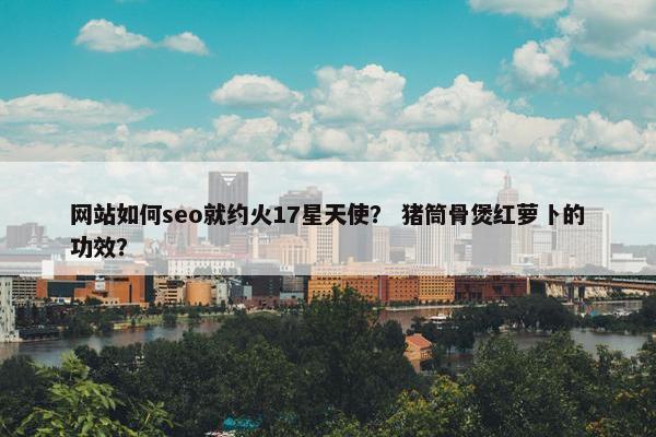 网站如何seo就约火17星天使？ 猪筒骨煲红萝卜的功效？