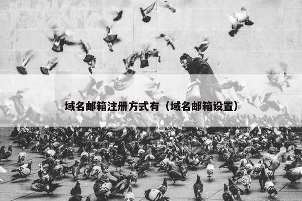 域名邮箱注册方式有（域名邮箱设置）