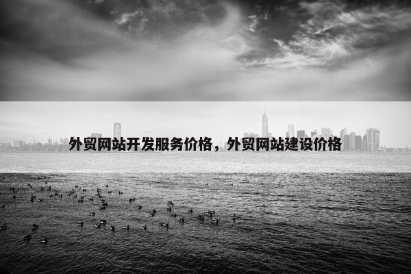 外贸网站开发服务价格，外贸网站建设价格