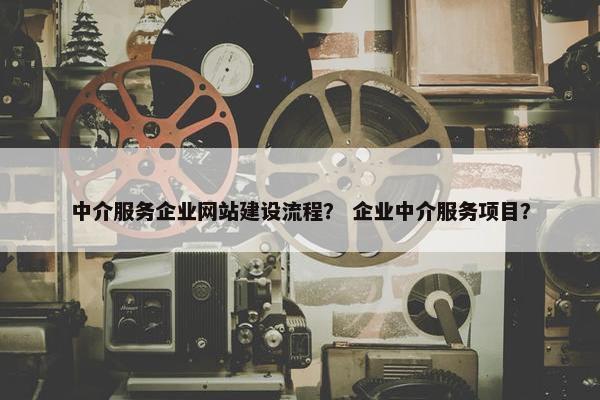 中介服务企业网站建设流程？ 企业中介服务项目？
