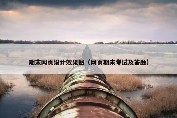 期末网页设计效果图（网页期末考试及答题）