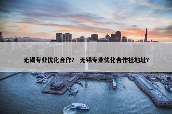 无锡专业优化合作？ 无锡专业优化合作社地址？