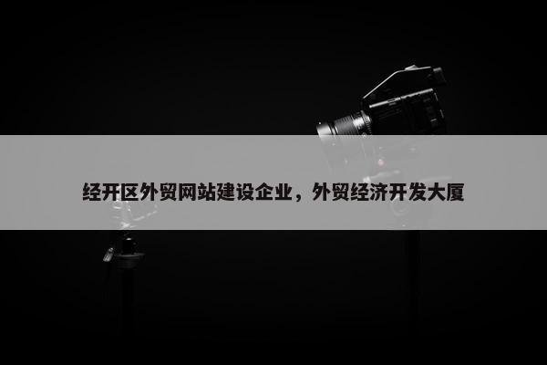 经开区外贸网站建设企业，外贸经济开发大厦