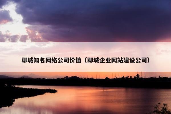 聊城知名网络公司价值（聊城企业网站建设公司）