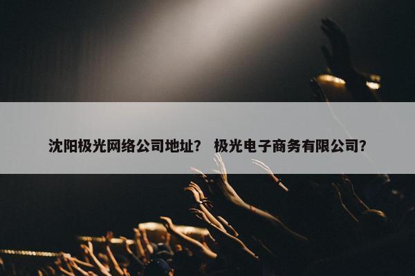 沈阳极光网络公司地址？ 极光电子商务有限公司？