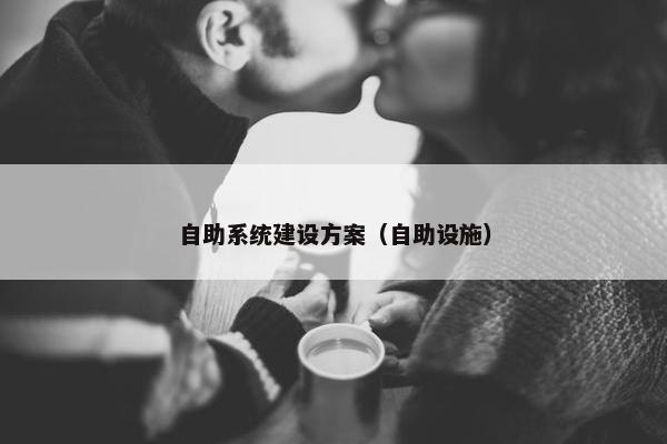 自助系统建设方案（自助设施）