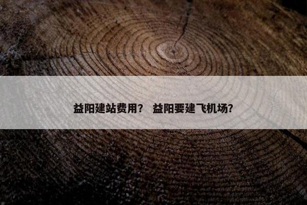 益阳建站费用？ 益阳要建飞机场？