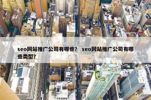 seo网站推广公司有哪些？ seo网站推广公司有哪些类型？