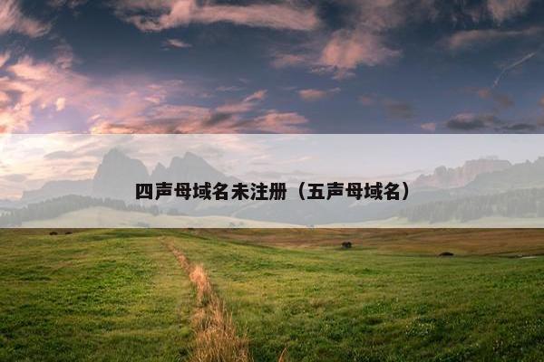四声母域名未注册（五声母域名）