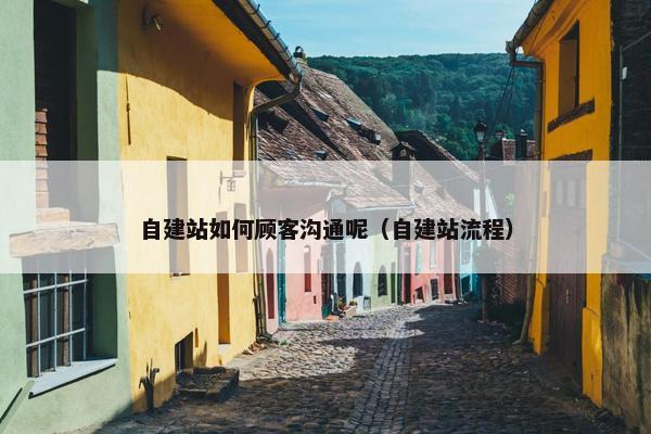 自建站如何顾客沟通呢（自建站流程）