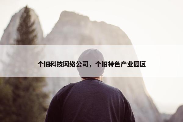 个旧科技网络公司，个旧特色产业园区