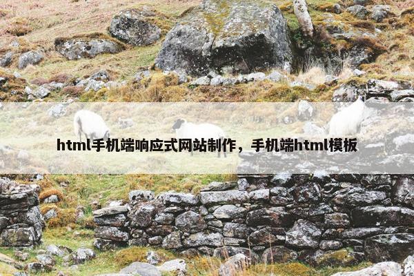 html手机端响应式网站制作，手机端html模板
