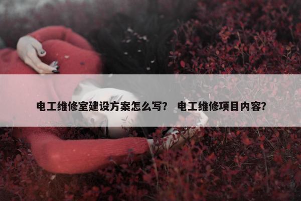 电工维修室建设方案怎么写？ 电工维修项目内容？