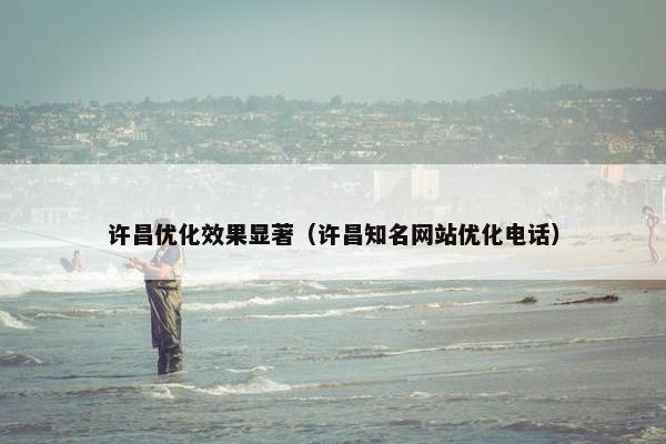 许昌优化效果显著（许昌知名网站优化电话）