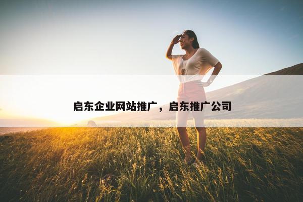 启东企业网站推广，启东推广公司