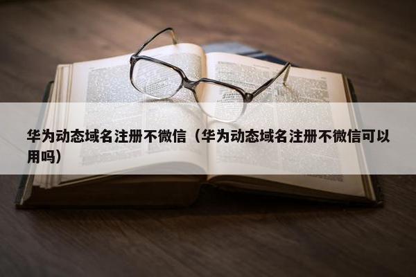 华为动态域名注册不微信（华为动态域名注册不微信可以用吗）