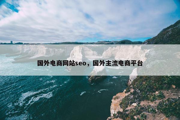 国外电商网站seo，国外主流电商平台