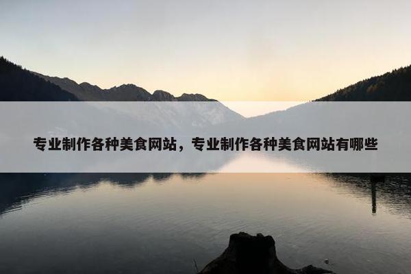 专业制作各种美食网站，专业制作各种美食网站有哪些