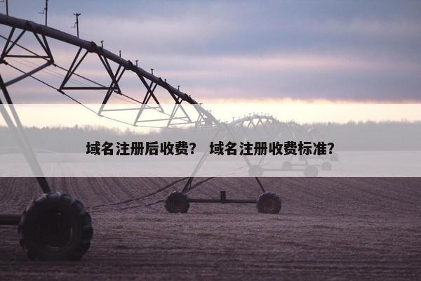 域名注册后收费？ 域名注册收费标准？
