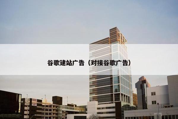 谷歌建站广告（对接谷歌广告）