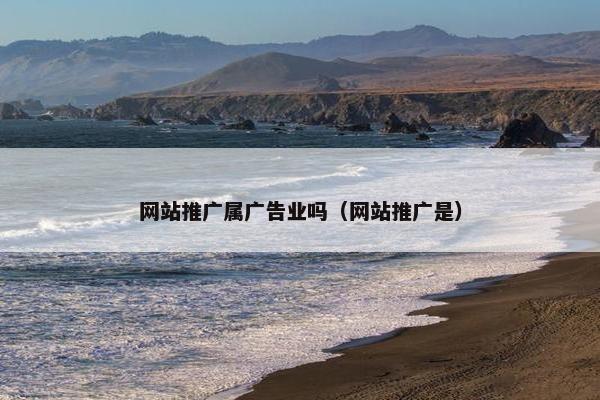 网站推广属广告业吗（网站推广是）