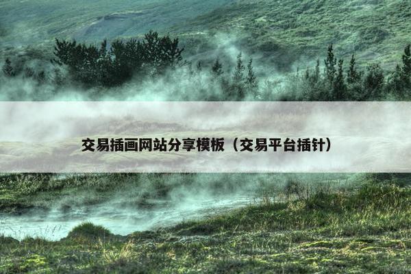 交易插画网站分享模板（交易平台插针）