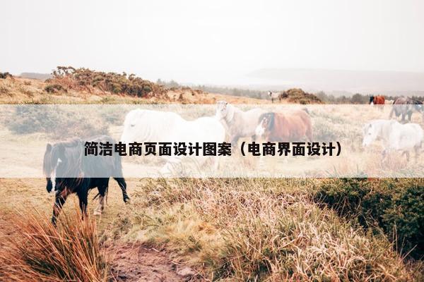 简洁电商页面设计图案（电商界面设计）