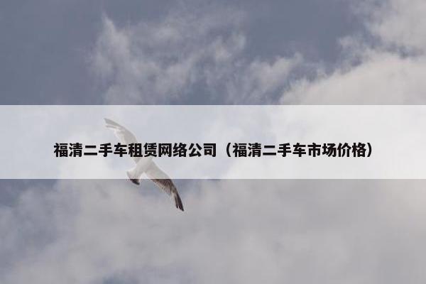 福清二手车租赁网络公司（福清二手车市场价格）