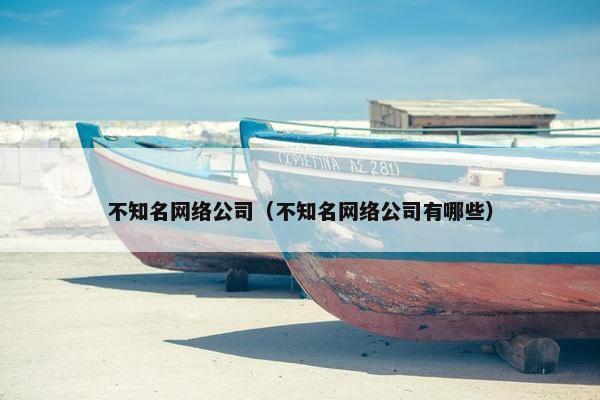 不知名网络公司（不知名网络公司有哪些）